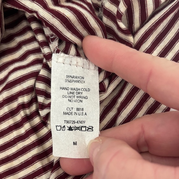 Honeyme Camouflage and Striped Short Sleeve Top - Picture 4 of 7